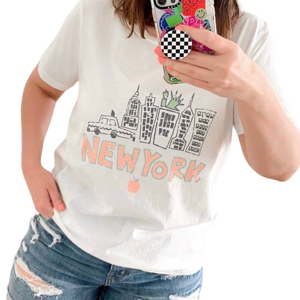 Vintage Canvas New York Pastel Graphic Tee
